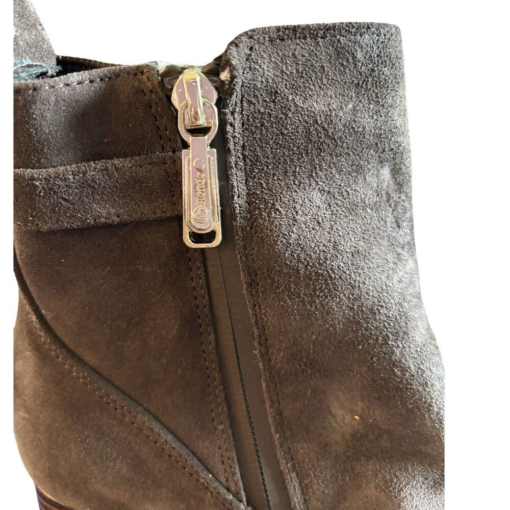 Blondo Tobi Waterproof Brown Chocolate Suede Chelsea Boot Bootie Women’s Size 7 - Picture 10 of 10